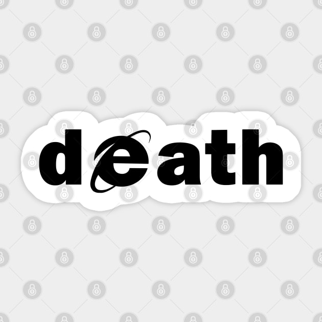 (black) dEath Sticker by SmolKitsune